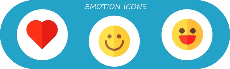 Wall Mural - emotion icon set