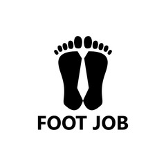 Foot Job Logo Template Design