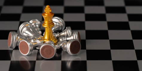 Chess. strategy ideas Planning and Decision concept business