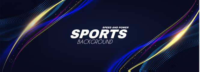 Wall Mural - abstract sport background with motion elements. light dynamic effect.