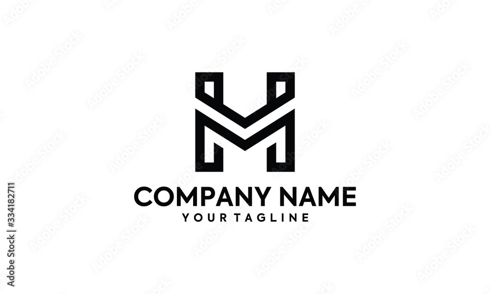 HM or MH monogram logo design Stock Vector | Adobe Stock