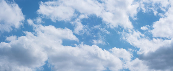 Wall Mural - blue sky background with clouds.
