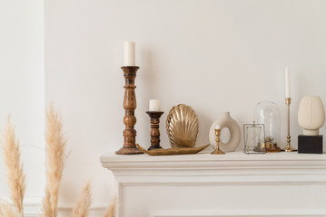 Wall Mural - candlestick with candles