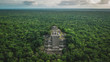 © Alfredo - Aerial view of the pyramid, Calakmul, Campeche, Mexico. Ruins of the ancient Mayan city of Calakmul surrounded by the jungle