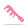 © FARBAI - Pink comb vector isolated illustration