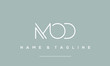 © iDESIGN_4U - alphabet letter icon logo MOD