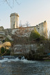 Bourdeilles commune de la Dordogne dans le Périgord son chateau sa forteresse médiévale