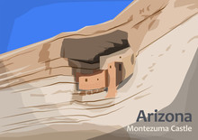 Montezuma Castle National Monument, Located In Camp Verde, Arizona