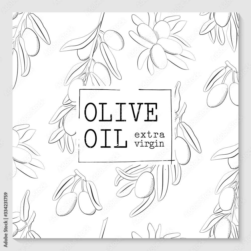 Vector packaging design elements and templates for olive oil extra ...