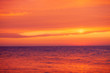 © rimmdream - beautiful red-orange sunset on the sea, colorful sky and sea, magical landscape