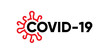 Concept Logo of Covid-19 Coronavirus. Official Name for Coronavirus 2019