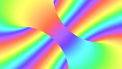 Wall Mural - Spectrum psychedelic optical illusion. Abstract rainbow hypnotic animated background. Bright looping colorful wallpaper