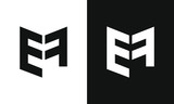 Fototapeta  - Letter EF Logo design concept template for business