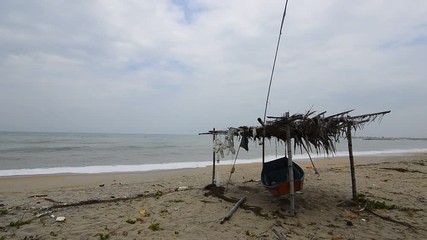 Wall Mural - View of the beach with high resolution.