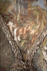 Wall Mural - Florence, Boboli Gardens, Buontalenti grotto first chamber. Detail of the ceiling.