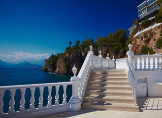  Beautiful terrace with balustrade looking to sea