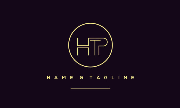 Alphabet letter icon logo HTP