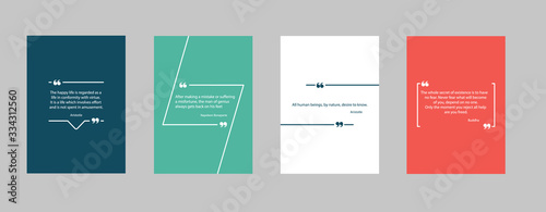 Fotografía Quote frames bubble blank templates for your text set