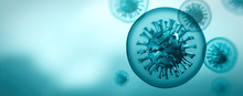 Coronavirus 3D Render, COVID-19 Pandemic