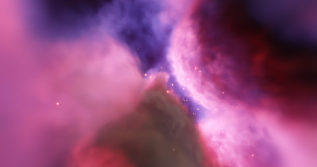Wall Mural - birth of a star nebula, stellar nursery. stellar system and gas nebula. newborn stars, glowing cloud