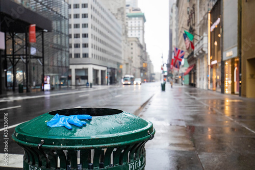 Fotografía Empty streets of New York City during Coronavirus quarantine