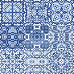 Naklejka na meble Portuguese ornamental azulejo ceramic.
