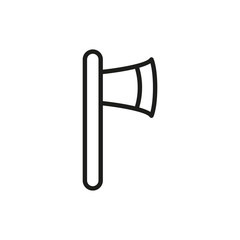 Simple axe line icon.