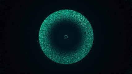 Poster - Computer generated concentric gaseous circles. 3d rendering of abstract background