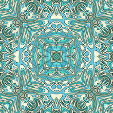 Blue Teal Seamless Pattern Tile