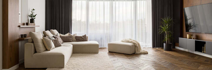 Wall Mural - luxury living room, panorama