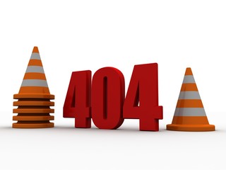 Poster - 3d rendering 404 concept