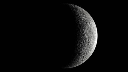 seamless animation of moon phases, the sun and moon rotating together
