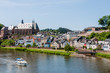 © bill_17 - Saarburg, Saar, Fluss, Leukmündung, Laurentiuskirche, Leuckbach, Stadt, Altstadt, Weinstadt, Schifffahrt, Flussschifffahrt, Rheinland-Pfalz, Deutschland