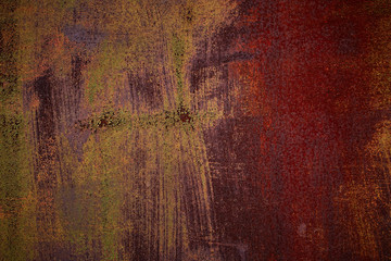 Vintage old rusty metal sheet background