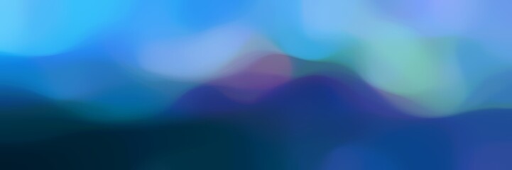 Poster - blurred horizontal header background texture with corn flower blue, very dark blue and dark slate blue colors and free text space