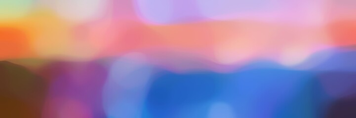 Poster - blurred horizontal header background graphic with pastel violet, steel blue and pastel magenta colors and space for text or image