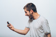 © aeroking - A man with a smartphone