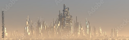 Cuadros en Lienzo Futuristic architecture rendering