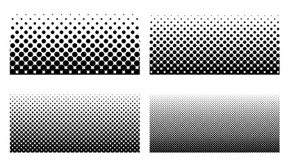 Halftone Set Placed on a white background Can expand, vector.