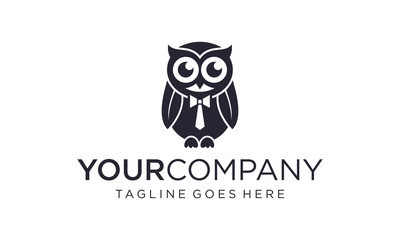 Wall Mural - Simple and creative owl logo design vector	