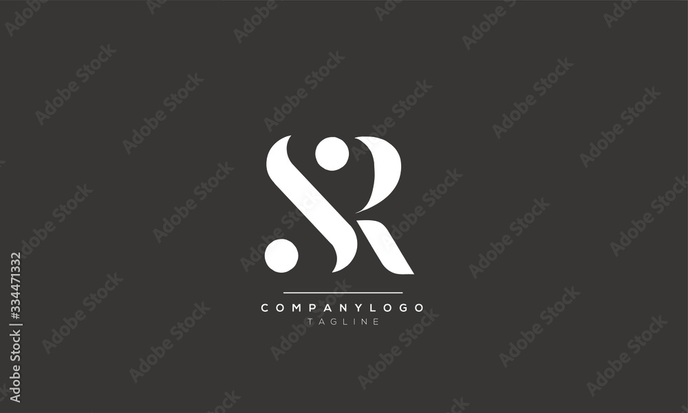 S R Vector SR RS S R Letter Logo Alphabet Design Template Vector Stock Vector ...