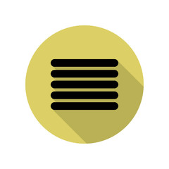 Poster - bands long shadow icon. Simple glyph, flat vector of web icons for ui and ux, website or mobile application