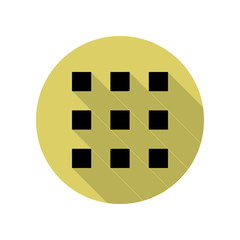 Poster - squares long shadow icon. Simple glyph, flat vector of web icons for ui and ux, website or mobile application
