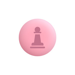 Canvas Print - Pawn -  Modern App Button