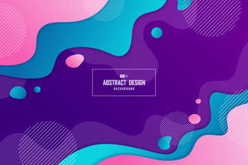 Poster - abstract trendy abstract of fluid design shape element pattern artwork background. illustration vect