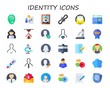 © Anna - Modern Simple Set of identity Vector flat Icons