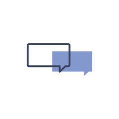 Wall Mural - message icon great for any use speech bubble chat illustration. vector eps10.