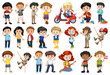 © blueringmedia - Large set of children doing different activities