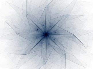 Poster - Abstract fractal background - computer-generated image. Digital art. Converging toward the center of the circles.