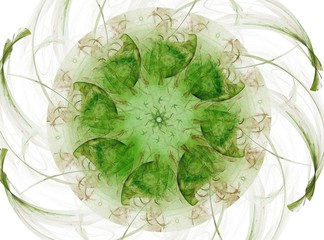 Poster - abstract fractal patterns and shapes. fractal texture for prints.